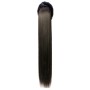 Extensie de par coada dreapta cu snur si pini 80 cm Cod 137F-4 Saten Inchis